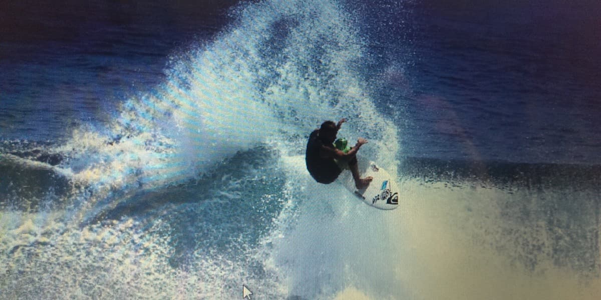 Ryan Ragan surfing