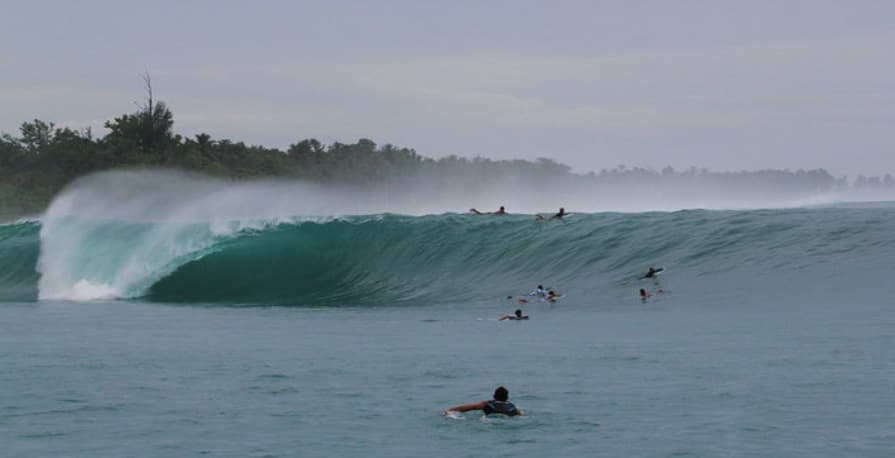 Ryan Ragan surfing