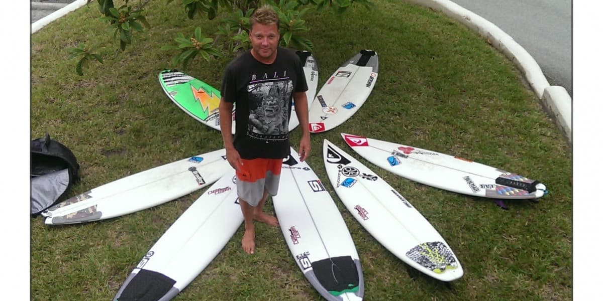 Ryan Ragan surfing