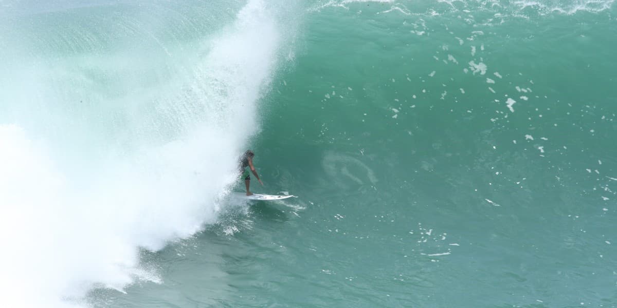 Ryan Ragan surfing