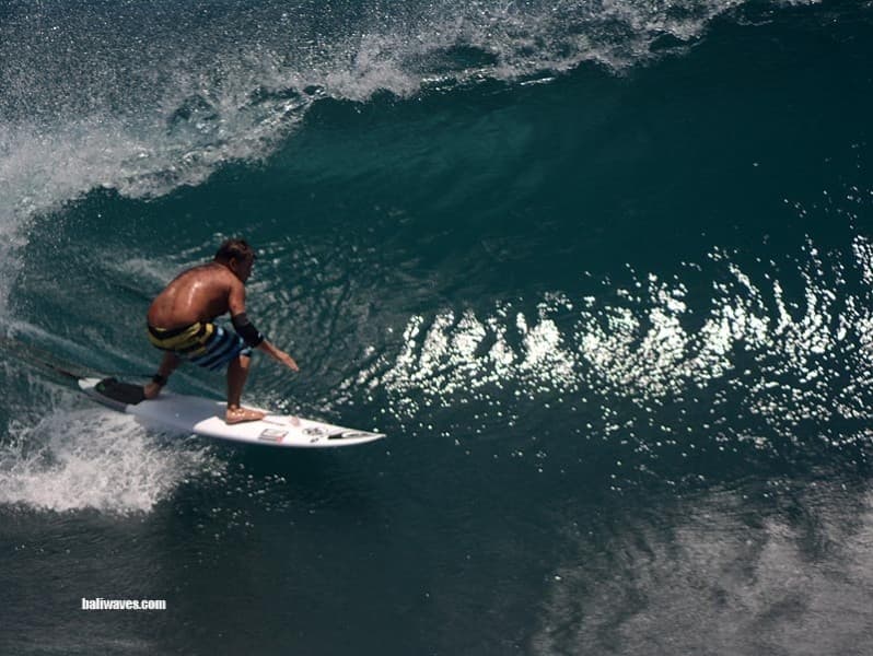 Surfing in Bali
